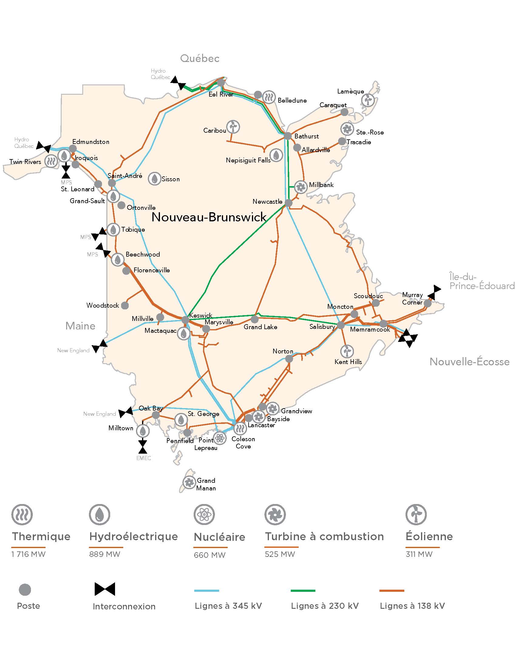 carte du reseau