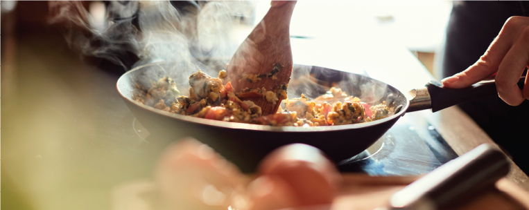 cuisiner sur une cuisinière