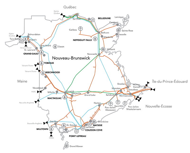 carte du réseau
