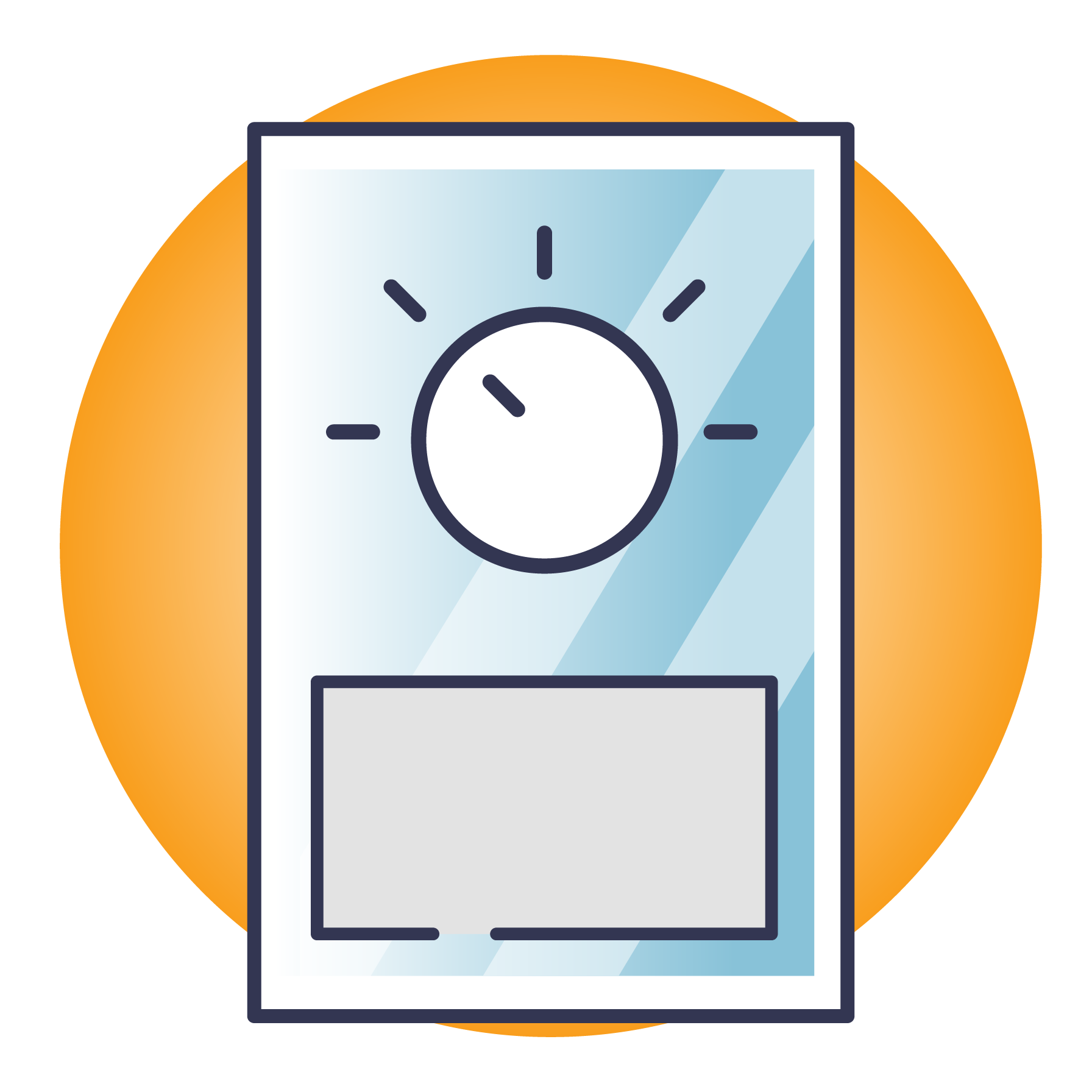 Graphique d'un thermostat